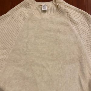 A shappe wool mix sweater size F/S, cream color